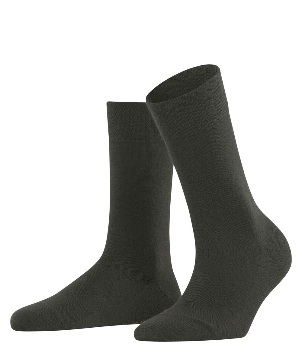 FALKE Women Sensitive Berlin Sock, Green (Military 7826), 5-7.5